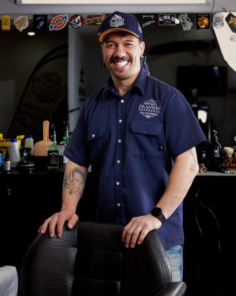 Portrait of a Happy Barber
